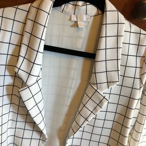 White and Black Blazer/Jacket